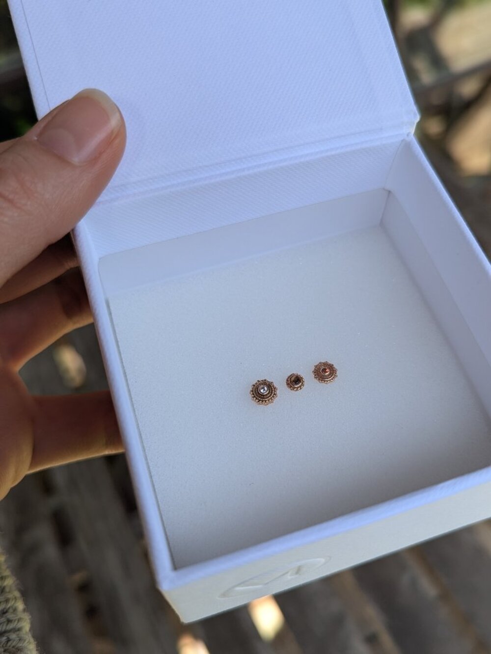 BVLA 14K rose gold face jewelry